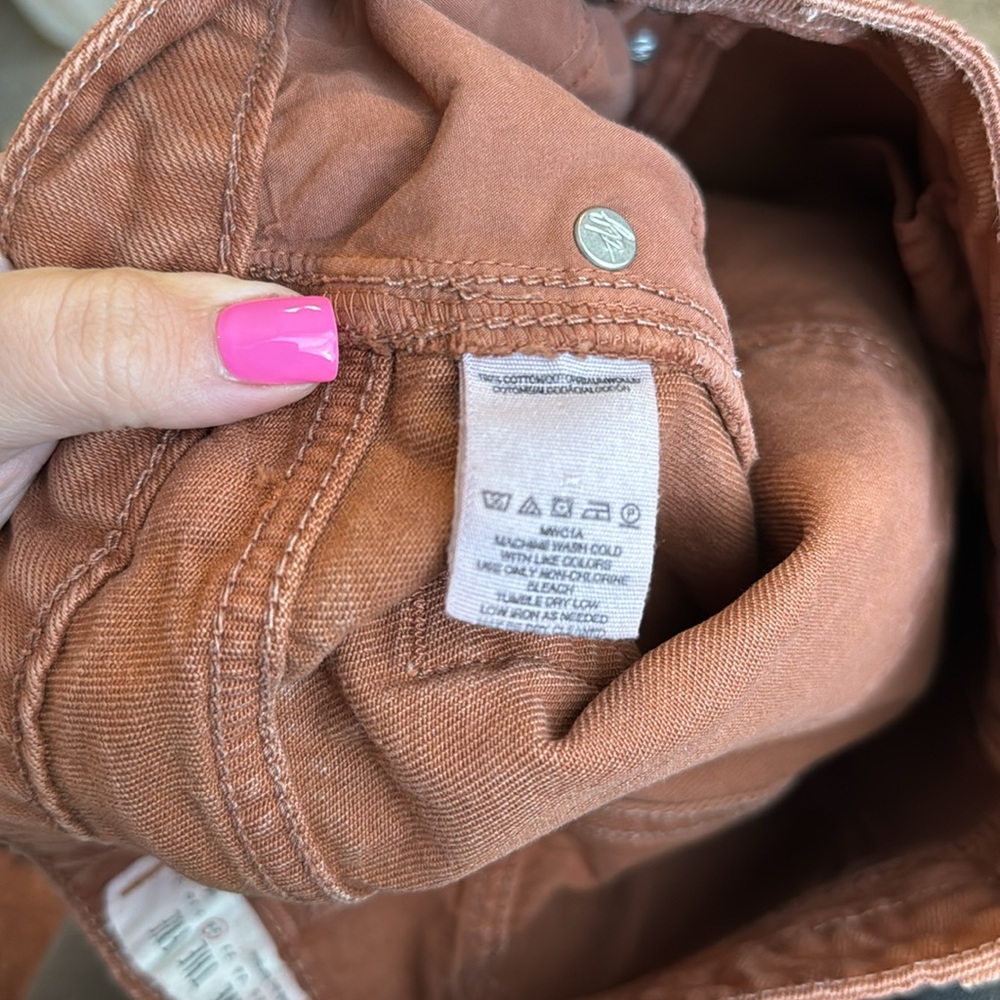 We the Free, Free People Distressed Boho Mini Skirt, size 28, rust brown - Picture 11 of 11